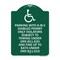 Signmission Parking with D.M.V Disabled Permit Only Violators Subject to Towing Under Ors 811.620, GW-1824-23342 A-DES-GW-1824-23342 - alternate 1